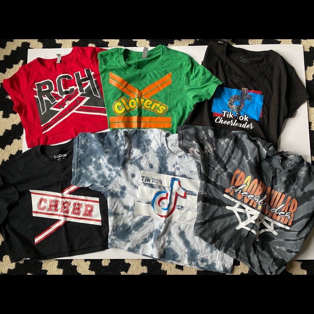 Cheer Crop Shirts Lot - Assorted Sizes